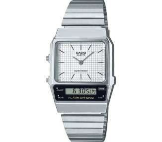 Reloj analógico y digital casio vintage edgy aq-800e-7aef/ 41mm/ plata