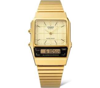 Reloj analógico y digital casio vintage edgy aq-800eg-9aef/ 41mm/ dorado