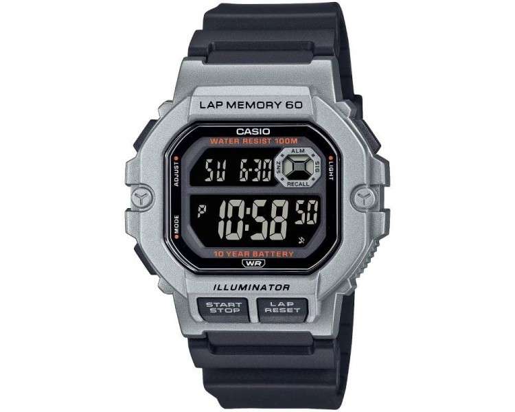Reloj digital casio collection men ws-1400h-1bvef/ 47mm/ gris