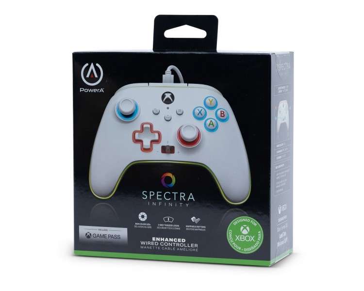 PowerA Spectra Infinity Enhanced Wired Controller for Nintendo Switch - White