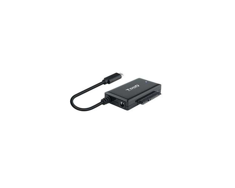 ADAPTADOR TOOQ USB 3.0 USB-C A SATA 2.5'&3.5' CON ALIMENTADOR