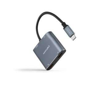 CONVERSOR USB-C A 2xHDMI/H-USB-A2.0/H-USB-C PD/H NANOCABLE
