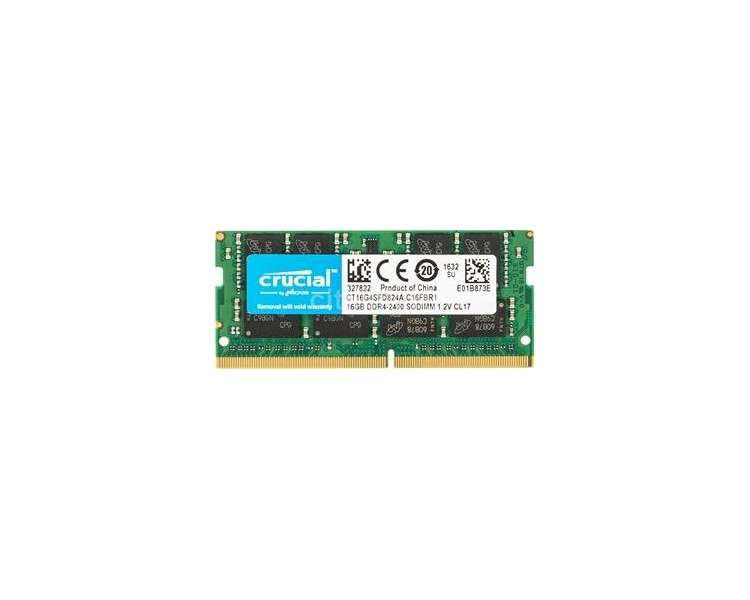 MODULO SODIMM DDR4 16GB 2400MHZ CRUCIAL CL17·DESPRECINTADOS
