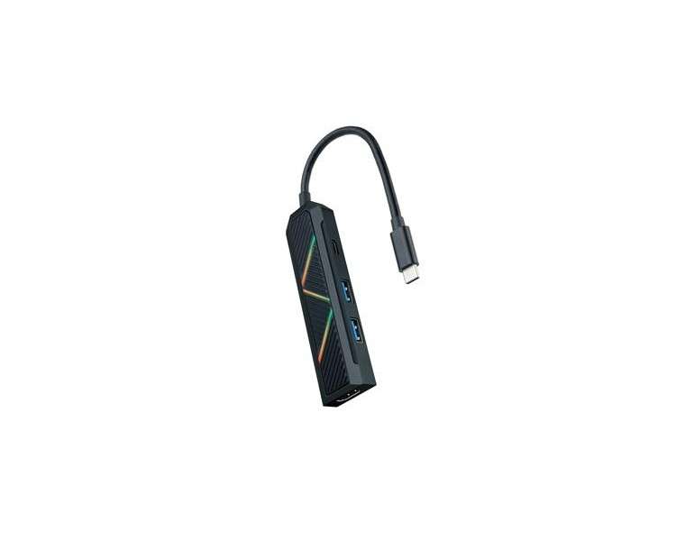 HUB USB-C CONVERSOR USB-C A 2XUSB-A, USB-C PD, HDMI NANOCABLE