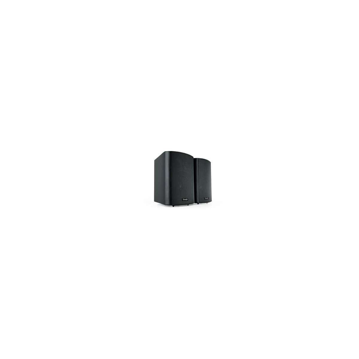 Tooq Altavoces Autoamplificados de Pared - 2x30W - Color Negro