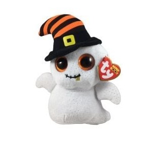 Ty Plush - Beanie Boos Halloween Collection - Nightcap The White Gost (Regular) (TY37296)