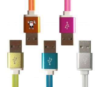 Cable Micro USB Carga Rapida Metal para Samsung Huawei Movil Smartphone ARREGLATELO - 1