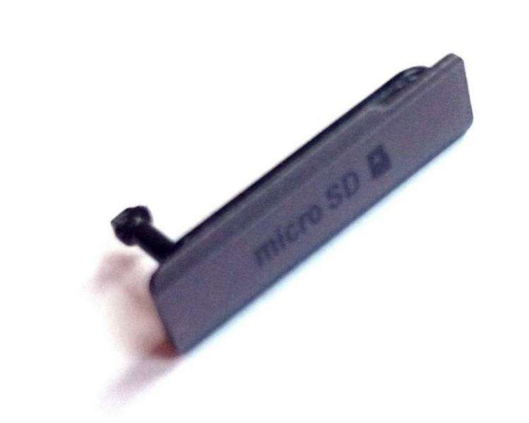 Tapa Lateral Negra Tarjeta Micro Sd Sony Xperia Z1 L38H C6903 C6902