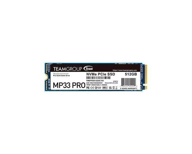 DISCO DURO M.2 512GB TEAM-GROUP MP33 PRO GEN3x4 PCI-E 3.0