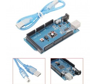 Mega 2560 R3 REV3 ATmega2560 CH340 Mega2560 Compatible Arduino + cable USB