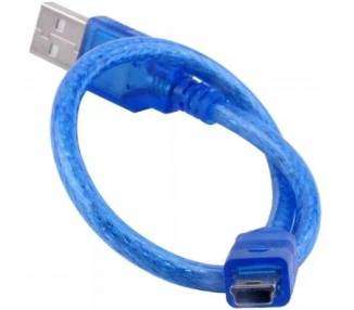 Cable Mini USB 25cm para MP3 MP4 Moviles Camaras Video GPS ARREGLATELO - 1