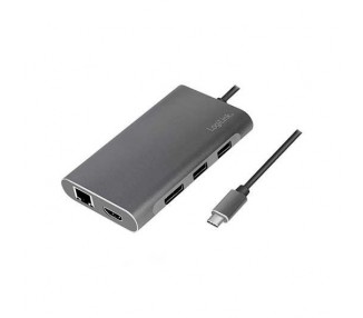 HUB USB-C 3.2 LOGILINK DOCKING PLATA