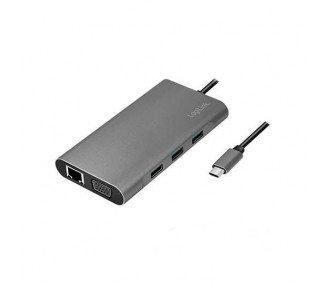 HUB USB-C 3.2 GEN 1 LOGILINK DOCKING PLATA