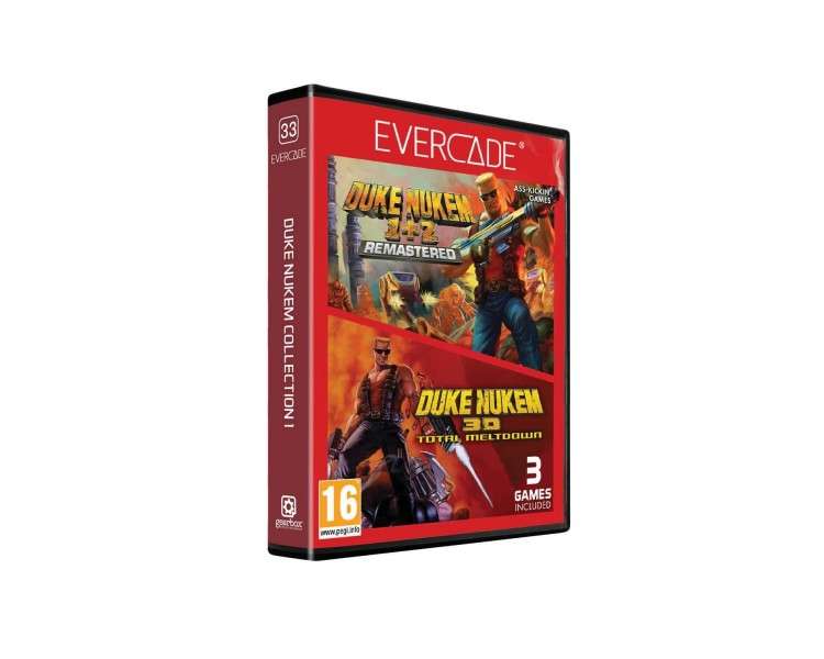 BLAZE Evercade Red Cart 33 – Duke Nukem Col. 1 Juego para BLAZE TAB Plus [ PAL ESPAÑA ]