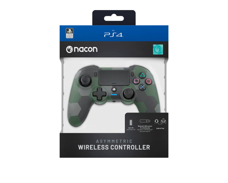 Nacon Wireless Dualshock 4 V2 Controller Asymmetric Camo Green (PS4)
