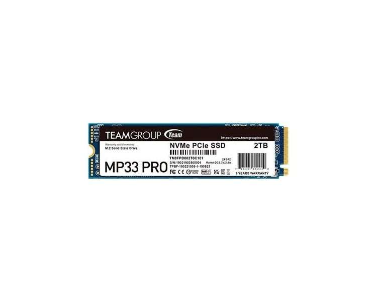 DISCO DURO M.2 2TB TEAM-GROUP MP33 PRO GEN3x4 PCI-E 3.0