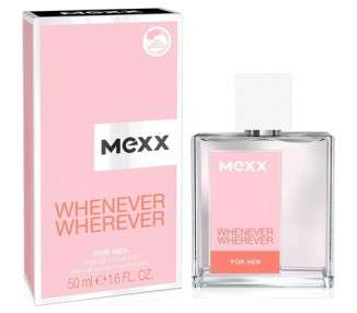 Mexx Whenever Wherever Woman Invigorating Eau De Toilette for Any Occasion for Carefree Elegance 50ml