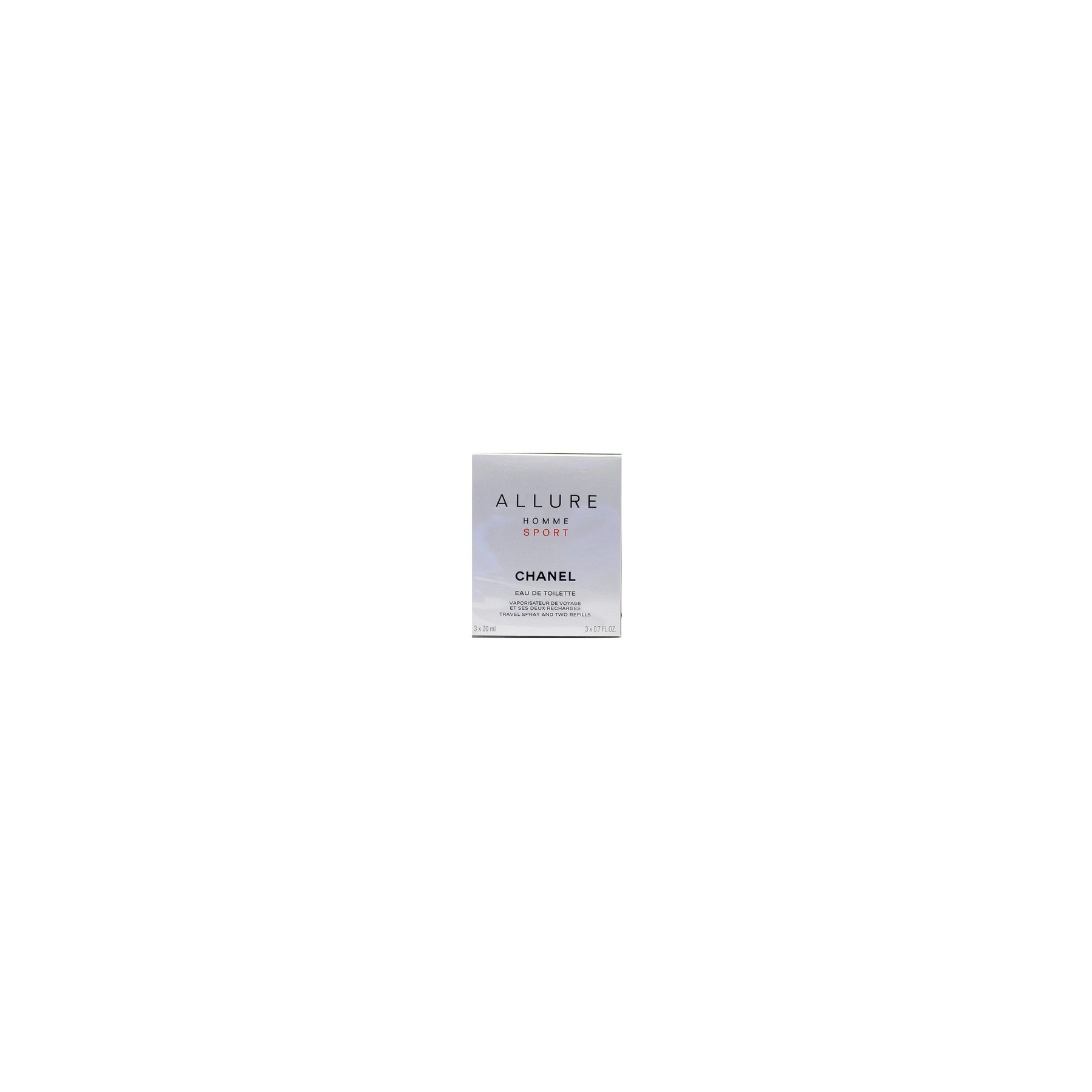 CHANEL Allure Homme Sport Eau De Toilette Travel Spray 3x20ml 0.7oz