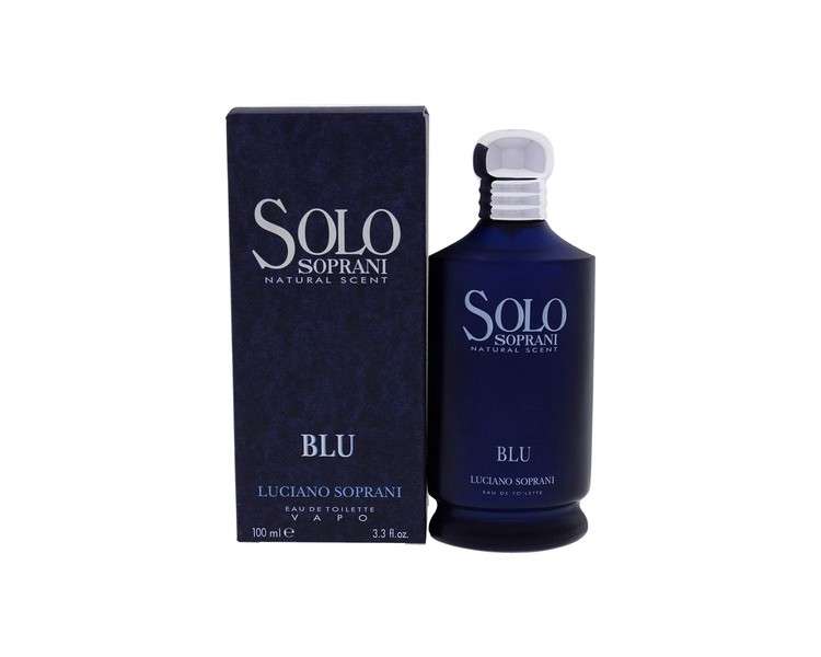 Luciano Soprani Solo Blu Eau de Toilette Spray 3.4 Ounce