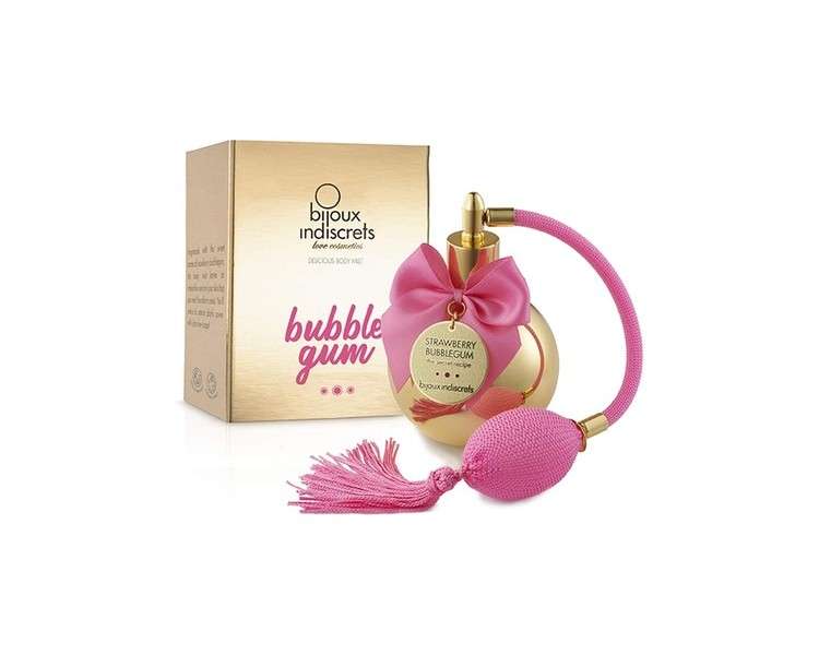 Bijoux Indiscrets Bubblegum Body Mist Intense Classic Strawberry Scent Alcohol-Free 100ml