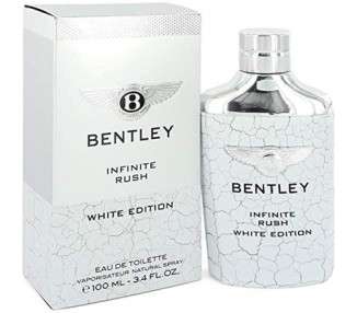 Bentley Infinite Rush Eau De Toilette Spray White Edition 3.4 oz 100 ml