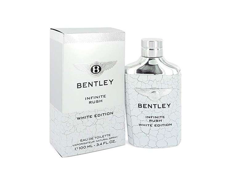 Bentley Infinite Rush Eau De Toilette Spray White Edition 3.4 oz 100 ml