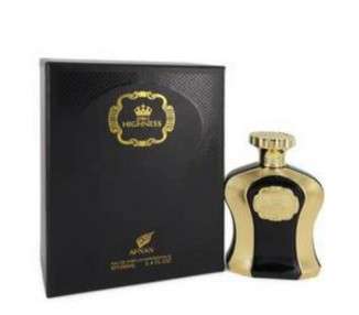 Her Highness Black by Afnan Eau De Parfum Spray 3.4 oz 100 ml