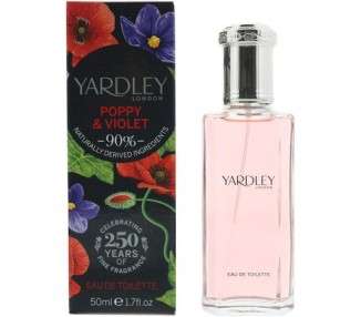 Yardley London Poppy and Violet Eau de Toilette 50ml