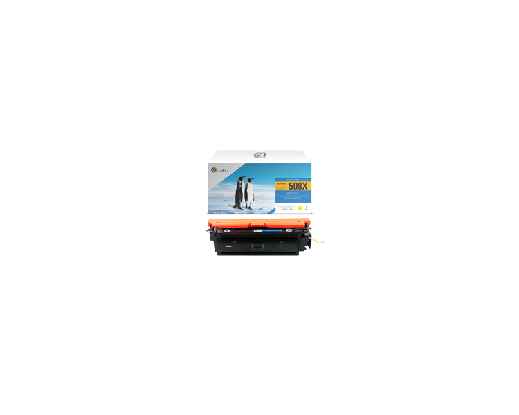 Cartucho de Toner G&G Compatible con Hp Cf362X Amarillo - Reemplaza 508X
