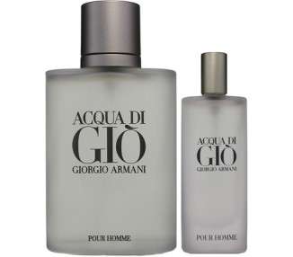 Giorgio Armani Acqua Di Gio - Eau de Toilette, 100 ml+ 15 ml Travel Spray Set