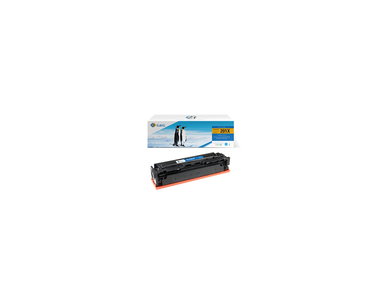 Cartucho De Toner Compatible Para Hp Cf401X,Cf401A Cyan Nº201X,201A