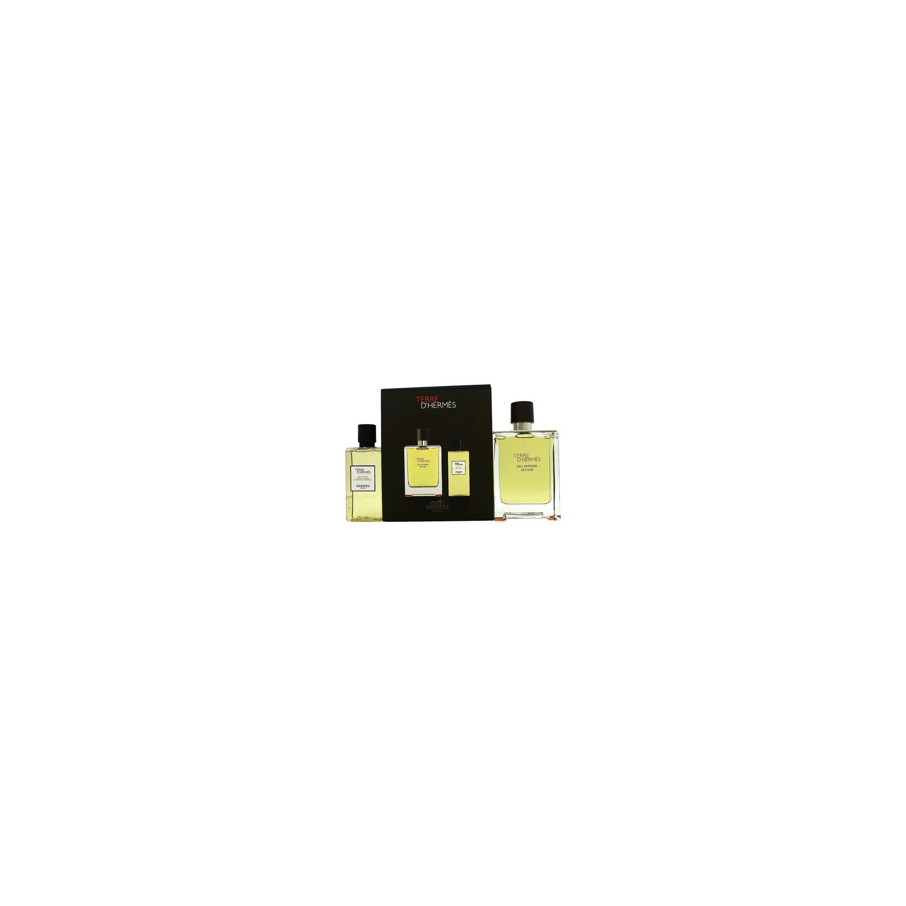 T Terre D'Hermes Eau Intense Vetiver Gift Set - Perfume 100ml + Shower Gel 80ml
