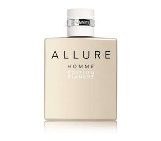 Chanel Allure Homme Edition Blanche Eau De Toilette Spray 150ml Cedar Fresh Lemon Vanilla 5.1 Ounce