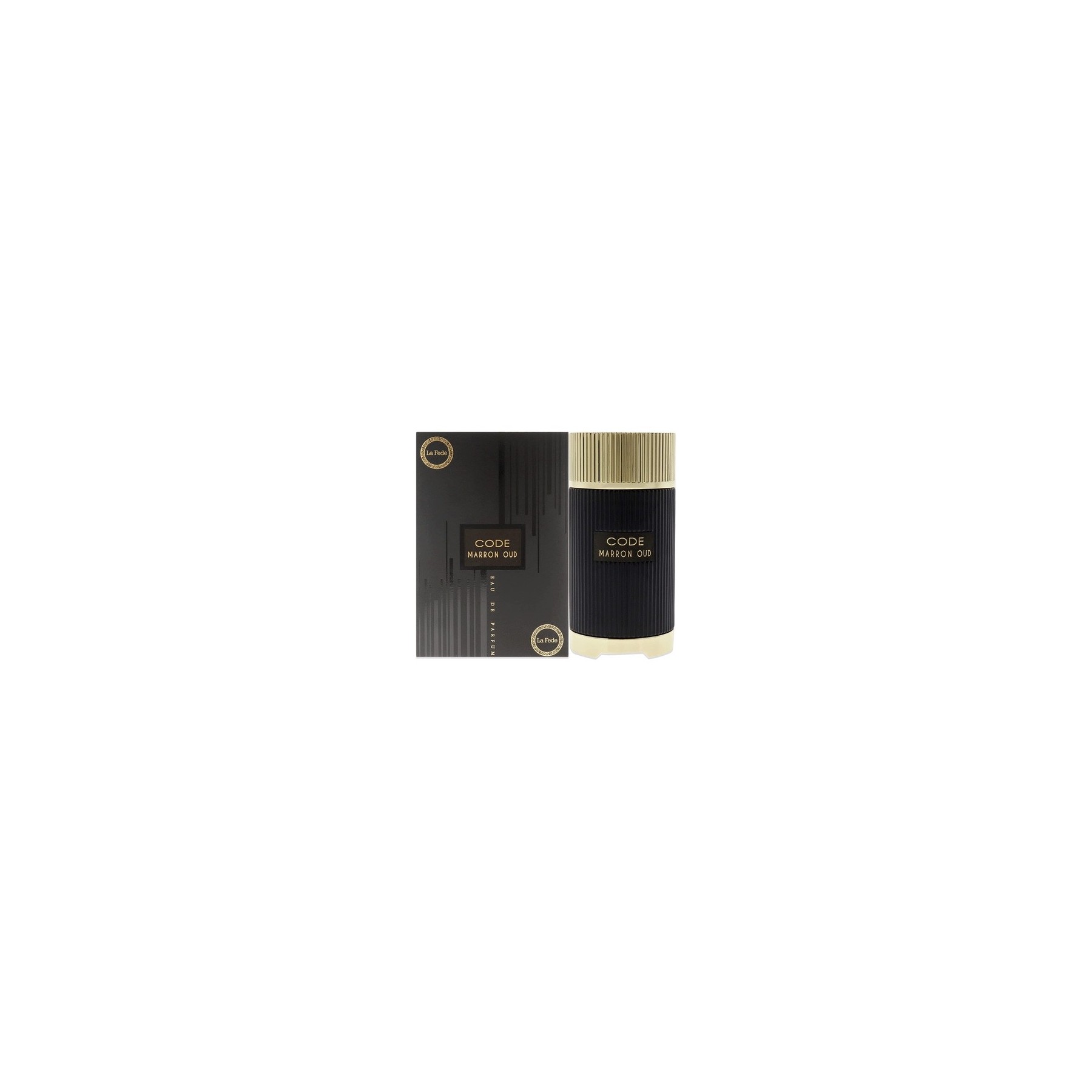 Khadlaj Code Marron Oud EDP Spray for Unisex 3.4 oz