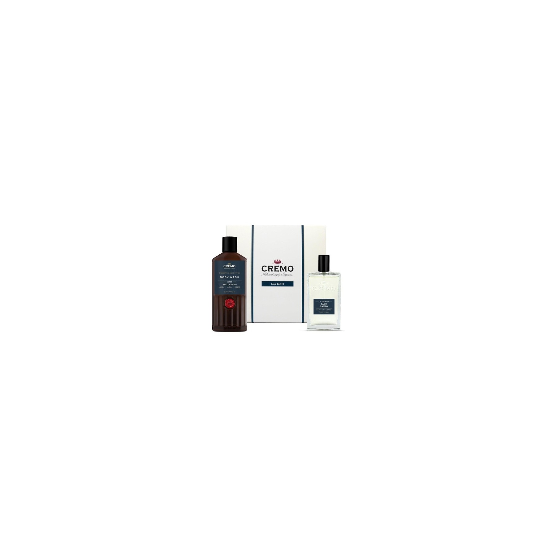 Cremo Palo Santo Gift Set for Men Eau de Toilette 100ml Body Wash 473ml Woody Fragrance