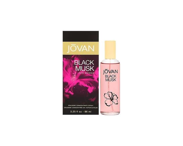 Jovan Black Musk Cologne Concentrate Spray 3.25oz for Women