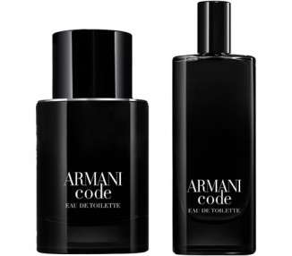 Giorgio Armani Code For Men Eau de Toilette Gift Set 2023 50ml EDT and 15ml Travel Spray