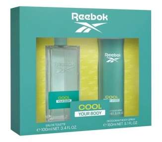 Cool Your Body For Her By Reebok Gift Set 100ml Edt & 150ml Body Spray