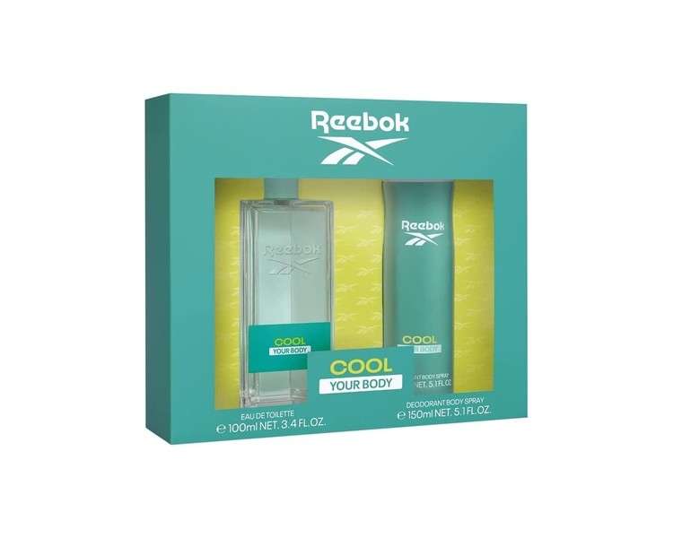 Cool Your Body For Her By Reebok Gift Set 100ml Edt & 150ml Body Spray
