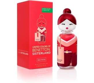 Benetton Sisterland Red Rose Eau de Toilette for Women 80ml