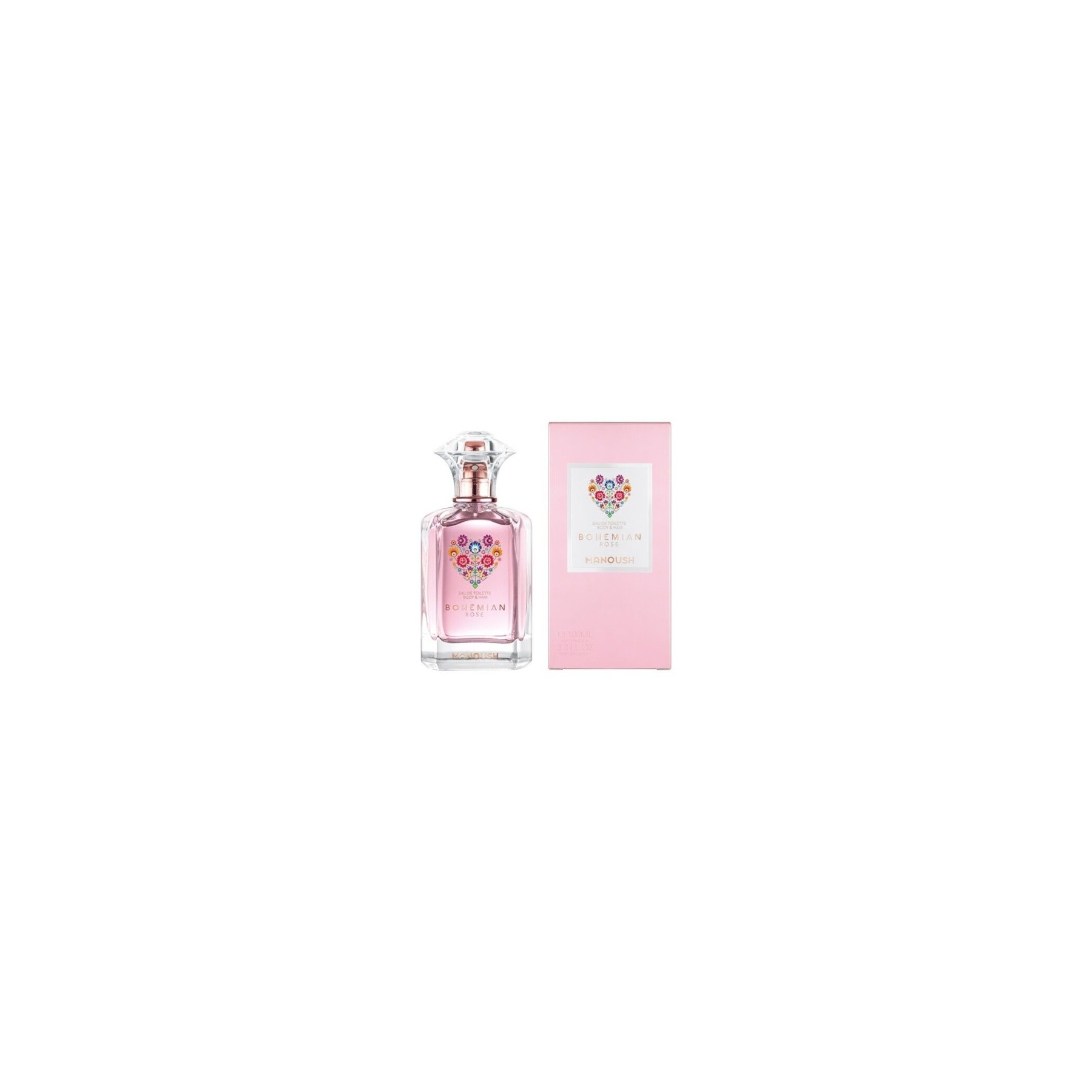 Manoush Bohemian Rose Eau de Toilette for Body and Hair 100ml - 3.3 fl.oz