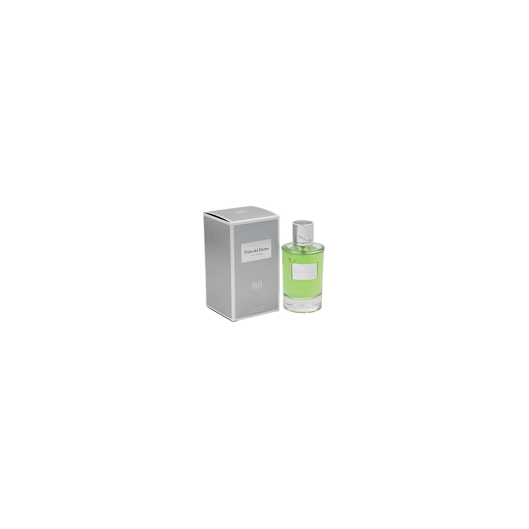 Pedro del Hierro PDH Pour Homme Fragrance for Men Eau de Toilette EDT 3.4oz 100ml Cologne Spray Silver Green Bottle by Tailored Perfumes PH001