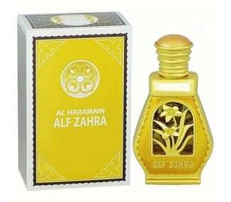 Al Haramain Alf Zahra 15ml Oriental Floral Musk Attar with Patchouli, Sandalwood and Wood Notes