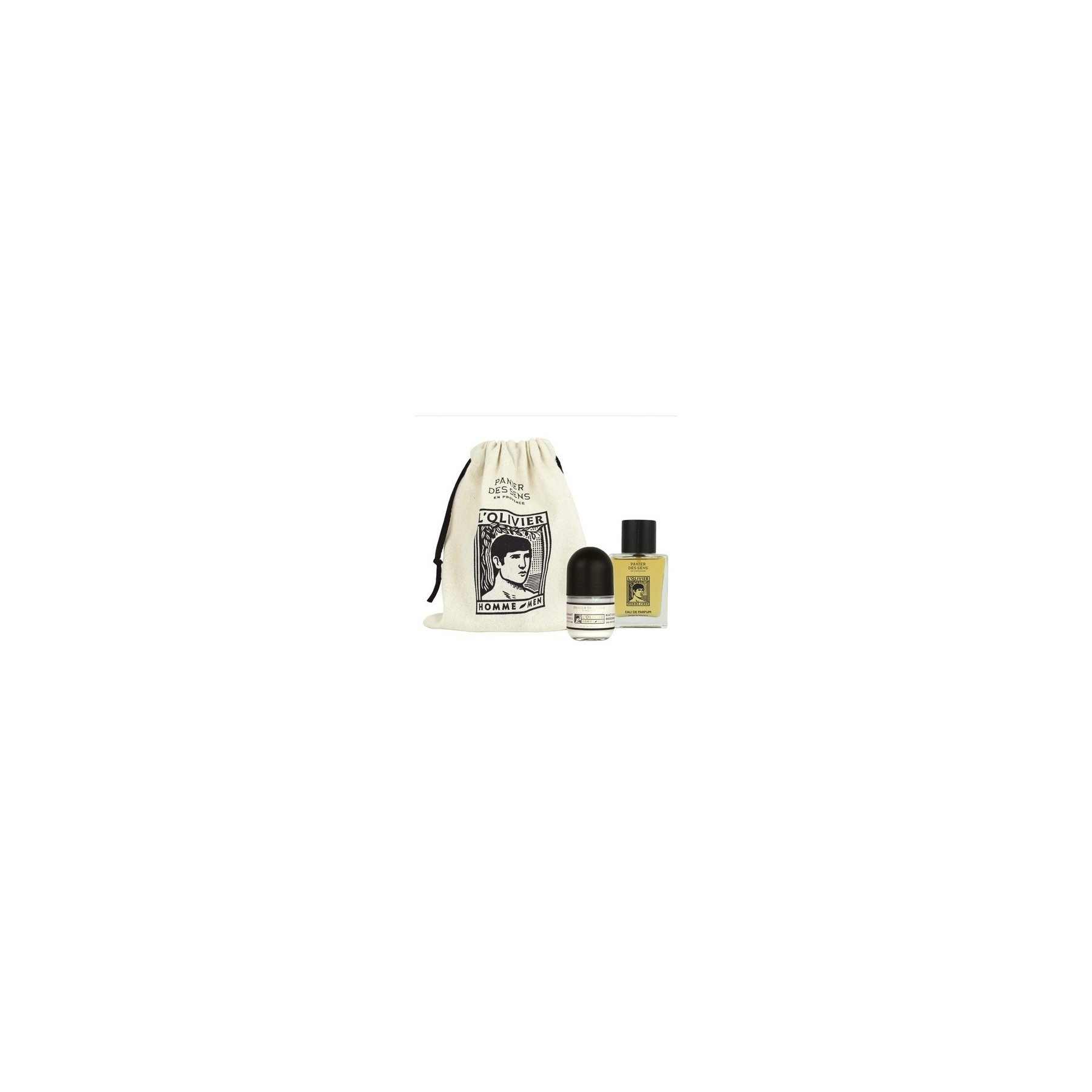 Panier des Sens L'Olivier Men's Gift Set Perfume and Natural Deodorant - Made in France Up to 100% Natural