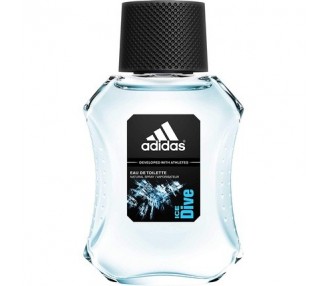 Adidas Ice Dive Eau de Toilette Woody Aromatic Fragrance for Men 50ml