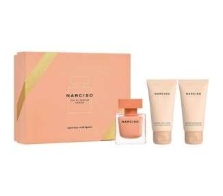Narciso Rodriguez Narciso Ambree Set: Eau De Parfum Spray 50ml, Body Lotion 50ml & Shower Gel 50ml