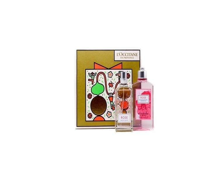 L'Occitane Rose Eau de Toilette 75ml Women's Fragrance Gift Set - OVP