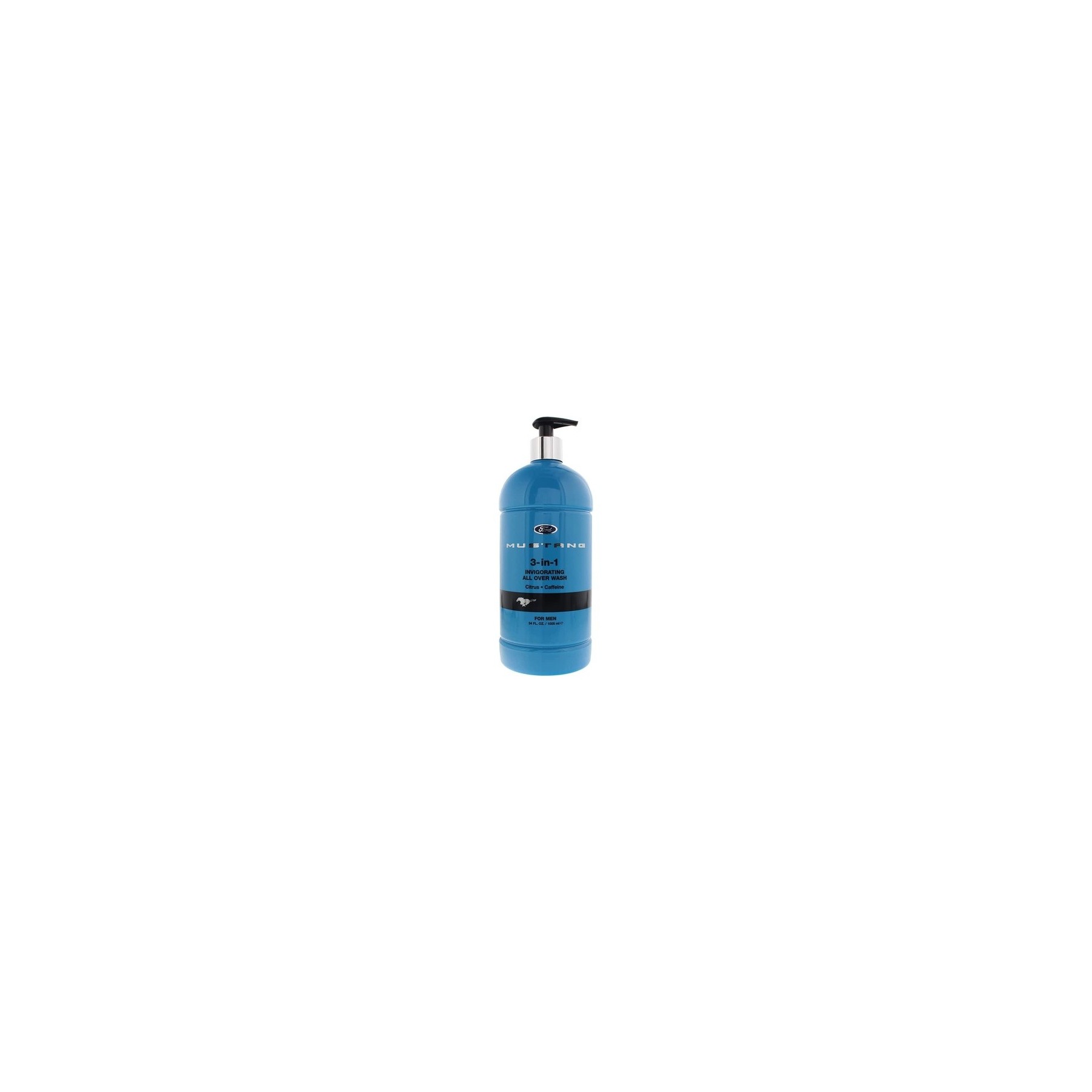 Mustang 3-In-1 Invigorating Body Wash 1000ml Blue