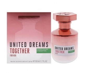 United Colors Of Benetton United Dreams Together Women EDT Spray 1.7 oz