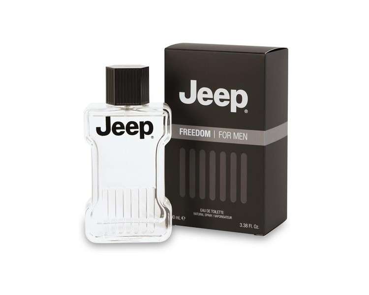 Jeep Freedom Eau de Toilette Classic Aromatic Fougère Woody Scent for Men 100ml